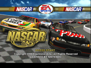 NASCAR 99 (Europe) (En,Fr,De) Title Screen